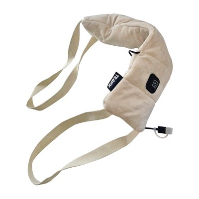 TRAKK Shoulder with Infused Therapy Salt Soft Shiatsu Neck and Back Massager with Soothing Heat, Electric Deep Tissue 3D Kneading Massage Pillow