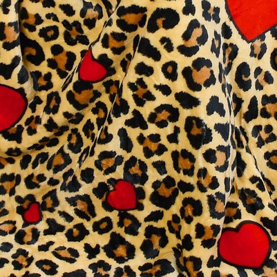 leopard heart brown