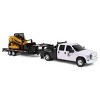 Big Country Toys 1/20 Ford F-350 Flatbed Dually w/ Gooseneck Trailer & Skid Steer Loader 474-450-Set - 2 of 4