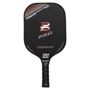 PBPRO 16'' Tour Edge Carbon Fiber Widebody Pickleball Paddle Black/Red - 1 of 4