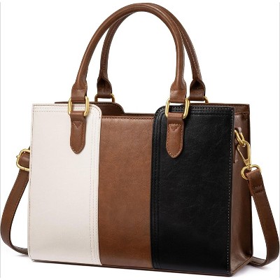 Vintage Leather Shoulder, Small Ladies Satchel Tote Purse Top Handle Crossbody Bag