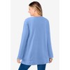 Woman Within Plus Size High Pile Fleece Sweatshirt - 3 of 4