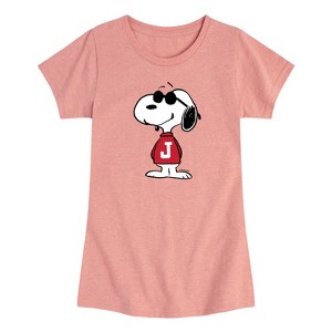 Girls' - Peanuts - Joe Cool Pose Short Sleeve Graphic T-Shirt - 1 of 3