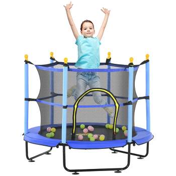 SereneLife 36 Inch Adults Kids Indoor Home Gym Outdoor Sports Exercise  Fitness Trampoline with Handlebar and Padded Frame Cover