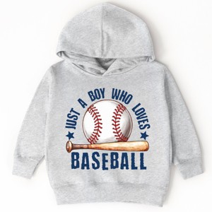 The Juniper Shop Just A Boy Who Loves Baseball Toddler Hoodie - 1 of 4