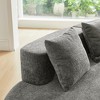109'' Velvet Curved Modular 5-Seater Sectional Sofa with Toss Pillows and Easy Assembly - 3 of 4