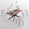 YOUNIKE 69.3" L x 33.9" W Wooden Dining Table Rectangular Dining Room Table Set for 4, Modern Island Table for Kitchen with Metal Legs - 2 of 4