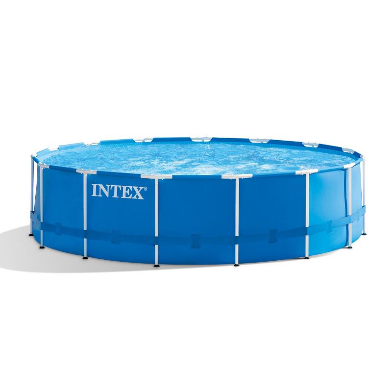 Intex 15ft X 48in Metal Frame Pool Set, 1 of 4