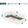 Twin daybed with headboard, Corner Bed Frame with Bed Rails, Velvet Upholstered Sofa Bed with Guardrail for Bedroom, Guest Room - 3 of 4