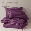 Sapphtopaz Comforter Set Cozy Bedding Set Country Romantic Ruched Design Comforter,Ultra-Soft Quilt - 2 of 4