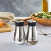 Juvale Stainless Steel Salt and Pepper Shakers Set with Glass Bottom, Perforated "S" and "P" Caps - Modern Kitchen Decor (4oz) - 3 of 4