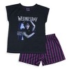 Addams Family Wednesday Girls' Pajamas Tonight Was Torture Sleep Set - 4 of 4