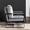 NicBex PU Leather/Microfiber/Velvet Accent Chair with Metal Frame,Mid Century Arm Chair with Cushion for Bedroom,Reading Room - 3 of 4