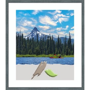 Amanti Art Dixie Blue Grey Rustic Narrow Wood Picture Frame - 1 of 4
