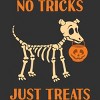 Men's Design By Humans No Tricks Just Treats Cute Halloween Dog Skeleton By rawresh6 T-Shirt - 2 of 2