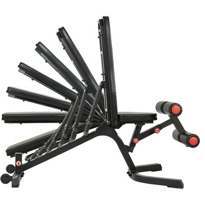 Power Zone Adjustable Black Utility Weight Bench with Eco Foam