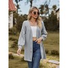 Coolmee Women's Cardigans Long Sleeve Open Front Casual Loose Fit Knit Cardigan Sweaters Coat Soft Outwear - 2 of 4