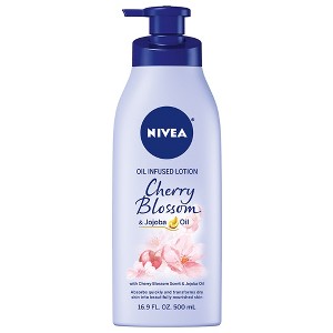 Nivea Oil Infused Body Lotion with Cherry Blossom and Jojoba Oil - 16.9 fl oz - 1 of 4