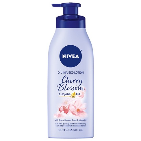 Nivea Oil Infused Body Lotion with Cherry Blossom and Jojoba Oil - 16.9 fl oz - image 1 of 4