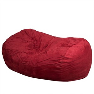 CAVINAS Suede Cylindrical Bean Bag Chair for Adults & Kids,Soft Bean Bag Ottoman,Accent Chairs for Living Room - 1 of 2