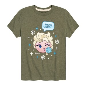 Boys' - Disney - Elsa Snow Queen Short Sleeve Graphic T-Shirt - 1 of 4