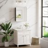 Keonjinn Metal Framed Rectangular Framed Recessed/Surface Mount Medicine Cabinet with Mirror - 2 of 4