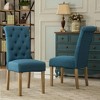 NicBex Set of 2 Elegant Tufted Dining Chair with Solid Wood Frame,Upholstered Armless Chairs for Kitchen,Living Room - 4 of 4