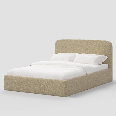 Full Rounded Corner Low Platform Bed in Milano Buff - Threshold™