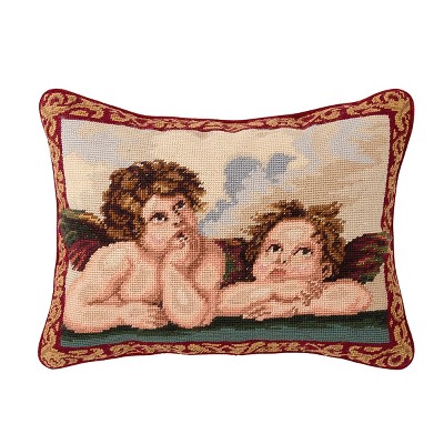 C&F Home 12" x 16" Raphael's Angels Needlepoint Pillow