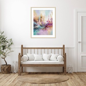 Amanti Art Watercolor Swish by Incado Wood Framed Wall Art Printyz - 1 of 4