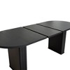 Gulches Furniture Rectangular Extendable Dining Table, 160-200cm Aged Wood & Black, Particle Board, Seats 6-10 for Large Spaces - 2 of 4