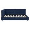 CAVINAS Full Bed Frame, Upholstered Tufted Full Size Bed Frame with Comfortable Backrest and Armrests, Modern Platform Bed for Bedroom - 4 of 4