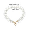 Unique Bargains Elegant Artificial Pearl Keychain Wristlet White - 2 of 4