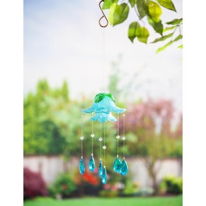 Blue Glass Flower Wind Chime - 1 of 1