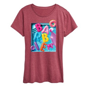 Women's - Barbie - Summer Pool Floaties Short Sleeve Graphic T-Shirt - 1 of 4