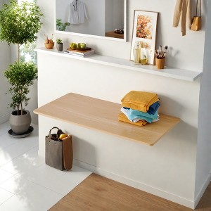 SEVOBAL Folding Tables Laundry Room Small Folding Table, Modern Wall ...