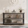 47-Inch Industrial Console Table with 3 Storage Shelves, Long Rectangular Entryway Table, Sofa Table for Hallway, Living Room, Bedroom - 4 of 4