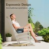 Wooden Outdoor Rocking Chair with Armrests, High Back for Garden, Patio, Balcony, Porch - 4 of 4