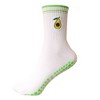 Anna-Kaci Women's 3-Pack Cotton Crew Socks with Non-Slip Grip and Embroidered Fruit and Animal Designs - 2 of 4