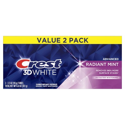 Crest + Scope Complete Whitening Toothpaste, Minty Fresh - 5.4oz/2pk ...