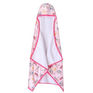 Premium Big Kids' Hooded Towel Pink Wonder Woman - 1 of 1