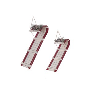 C&F Home Wooden Sled Ornament, Set of 2 - 1 of 1