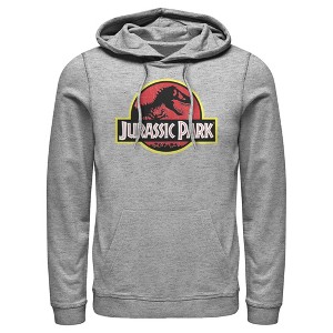 Men's Jurassic Park T Rex Logo Pull Over Hoodie - 1 of 3