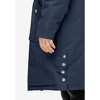 ellos Women's Plus Size Side-Snap Zip-Front Parka - image 4 of 4