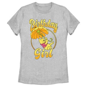 Women's Winnie the Pooh Birthday Girl Bear T-Shirt - 1 of 4