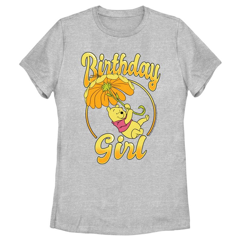 Women's Winnie the Pooh Birthday Girl Bear T-Shirt, 1 of 5