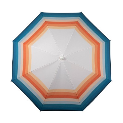 Phoenix Stripe 5.5' Tilt Beach Umbrella with Carry Bag