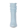 Memoi Subtle Slouch Cotton Blend Roll Cuff Ankle Socks Tempest One Size - 2 of 3