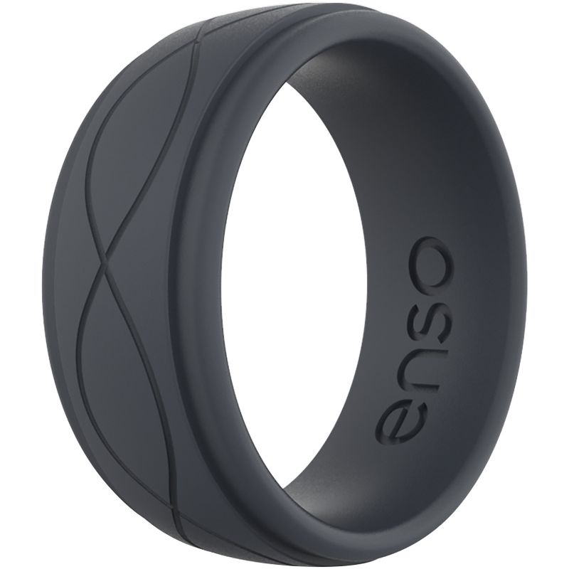 Enso Rings Men's Infinity Series Silicone Ring, 1 of 2