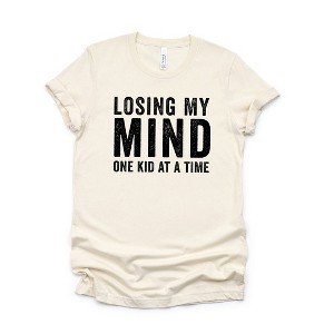 Simply Sage Market Women's Losing My Mind One Kid At A Time Short Sleeve Graphic Tee - 1 of 2